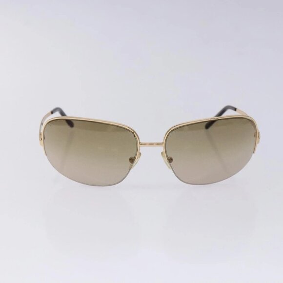 PRADA Sunglasses Metal Gold CC Auth yk18756 main image 6